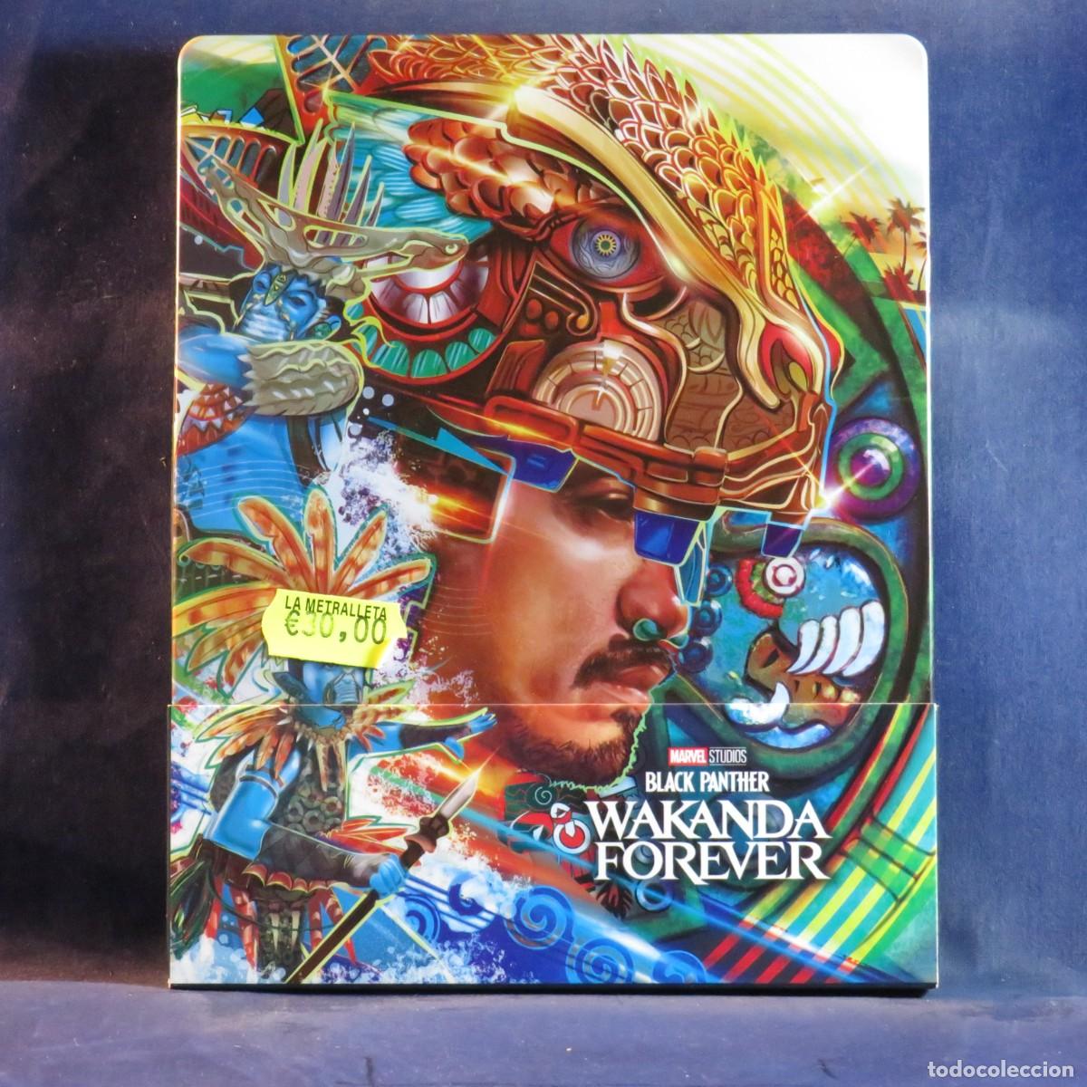 Cine: WAKANDA FOREVER - 2 BLU-RAY CAJA MET&Aacute;LICA