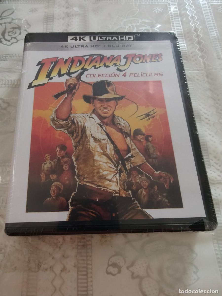 Cine: 4K ULTRA HD + BLU RAY - INDIANA JONES - , COLECCI&Oacute;N 4 PEL&Iacute;CULAS - LEER CONDICIONES DE VENTA