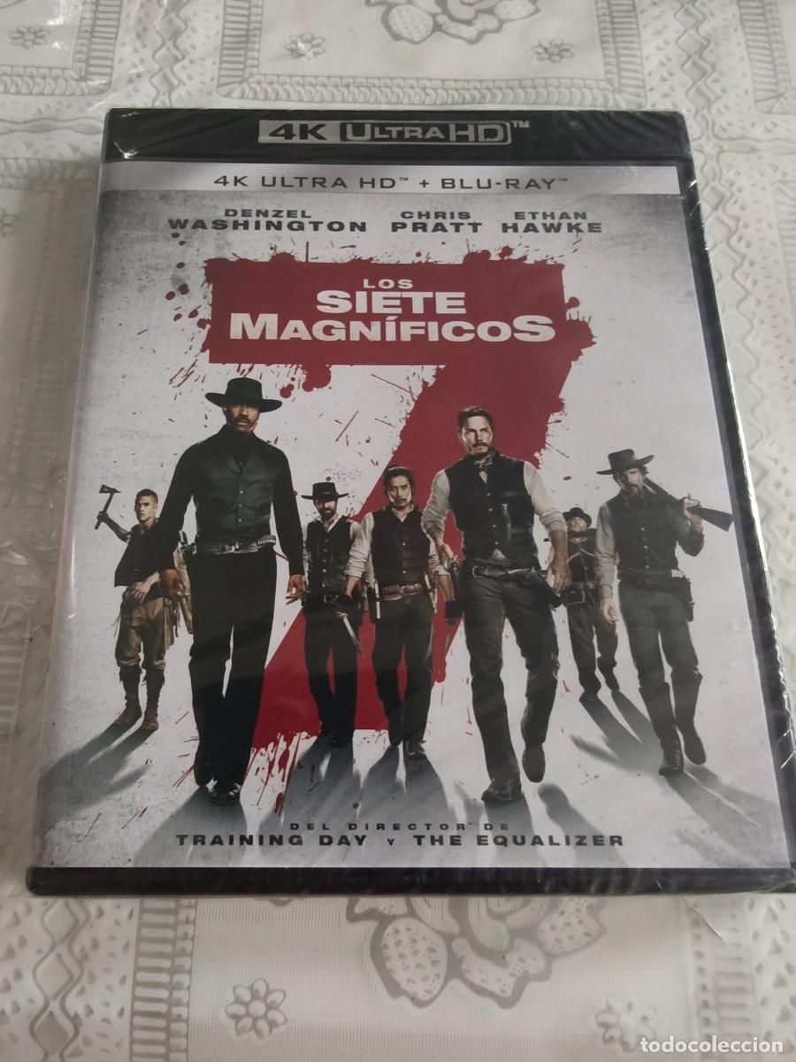 Cine: 4K ULTRA HD + BLU RAY - LOS SIETE MAGN&Iacute;FICOS - DENZEL WASHINGTON - LEER CONDICIONES DE VENTA