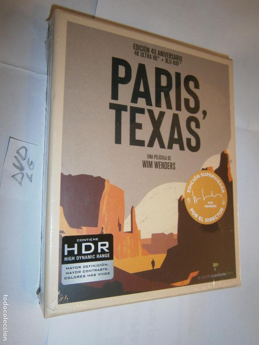 Cine: DVD - PARIS, TEXAS - 4K ULTRA HD Y BLU-RAY - EDICION 40 ANIVERSARIO (PRECINTADO)