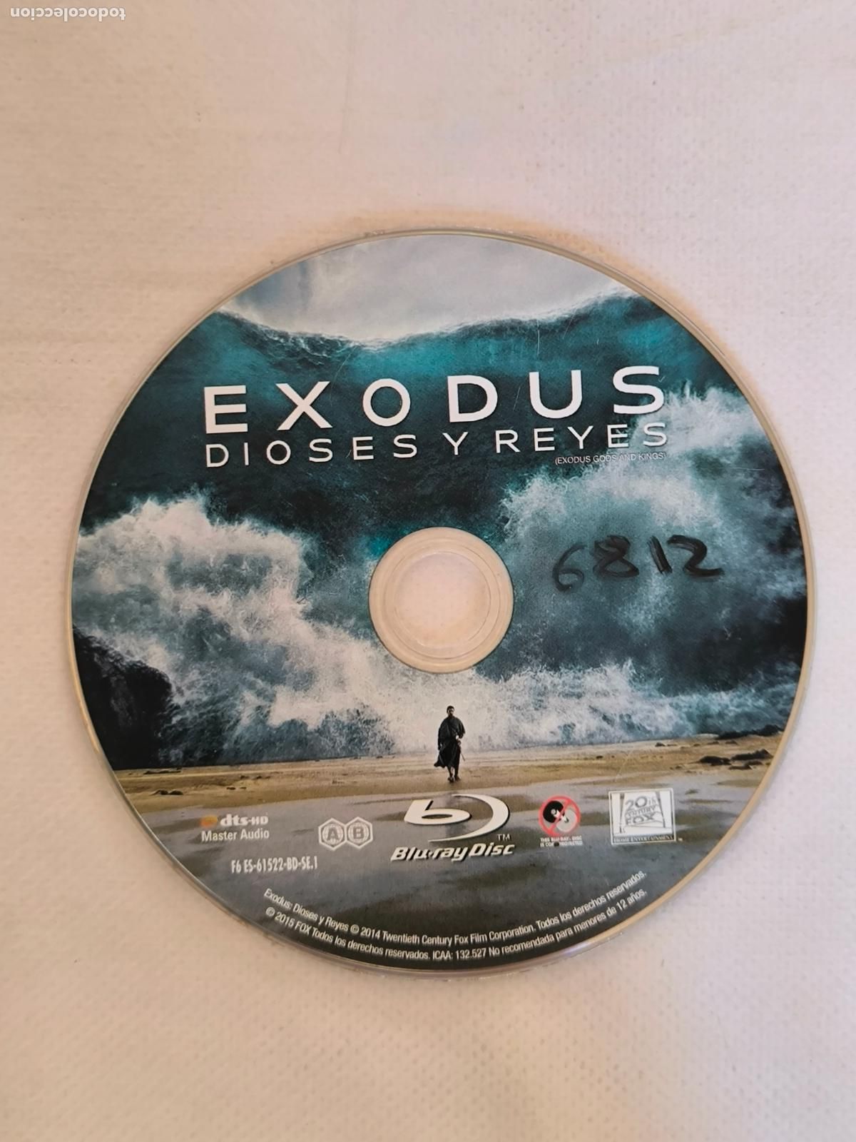 Cine: BLU-RAY EXODUS, DIOSES Y REYES - SOLO DISCO - SIN CAJA NI CARATULA - LEER DESCRIPCION (018B)
