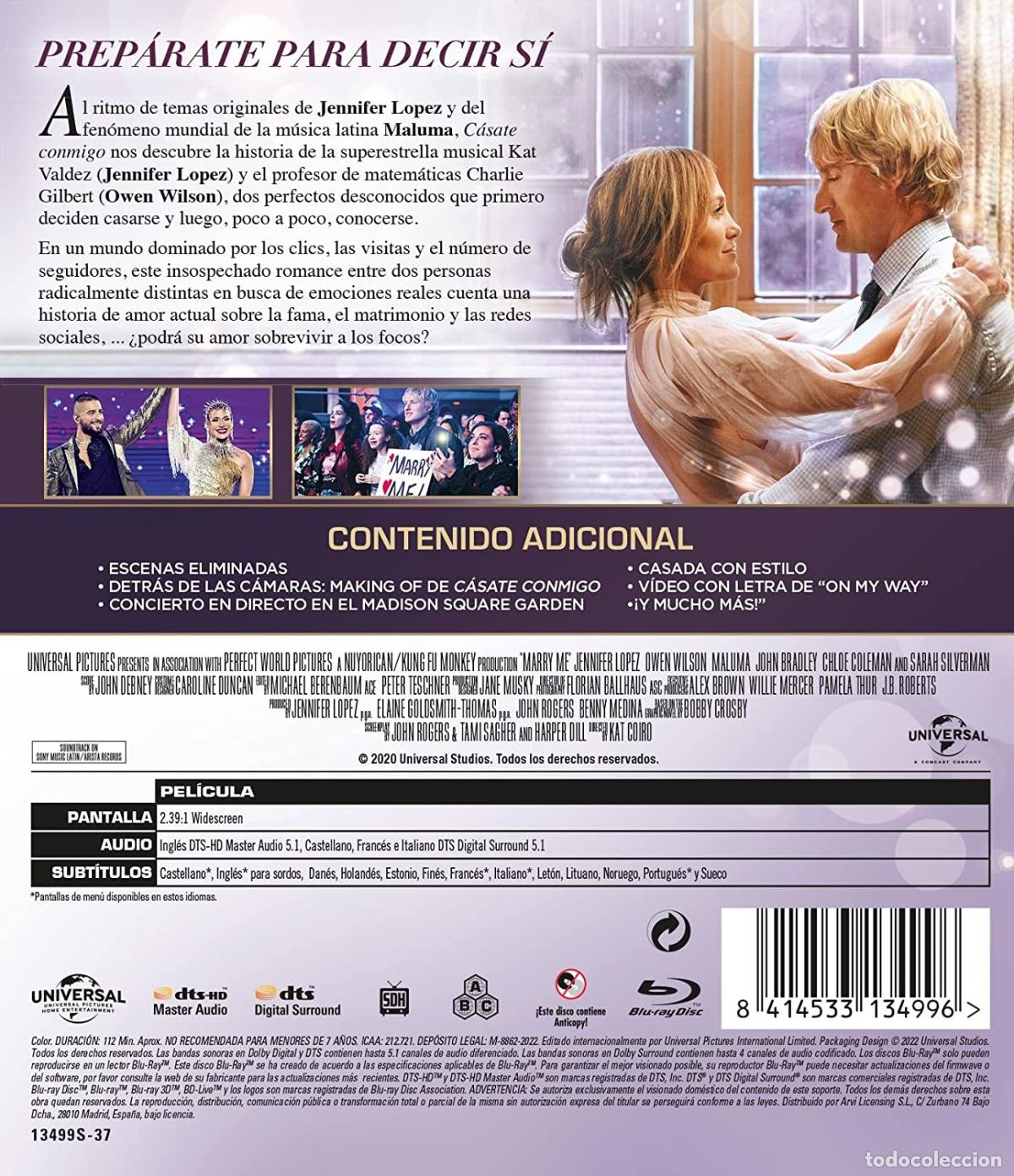 Cine: C&aacute;sate conmigo (Blu-ray) [Blu-ray] - Foto 2
