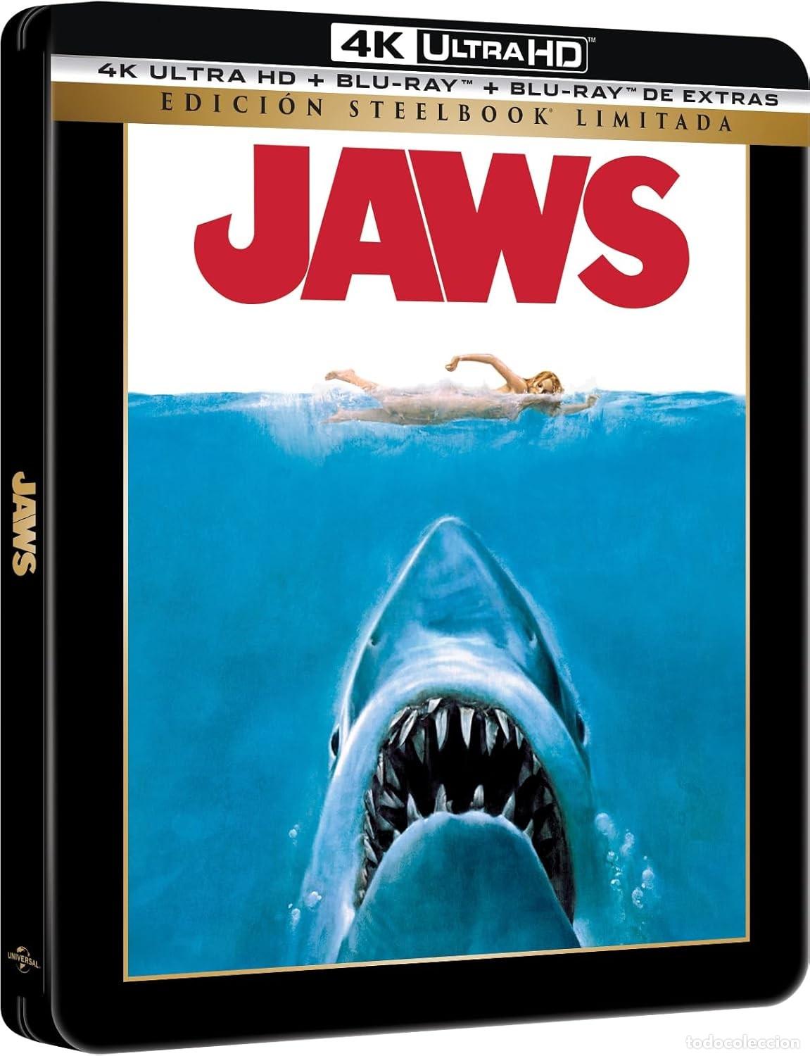 Kino: Tibur&oacute;n (Edici&oacute;n Met&aacute;lica, con Blu-ray bonus) [4K UHD, Blu-ray] (1975) Jaws