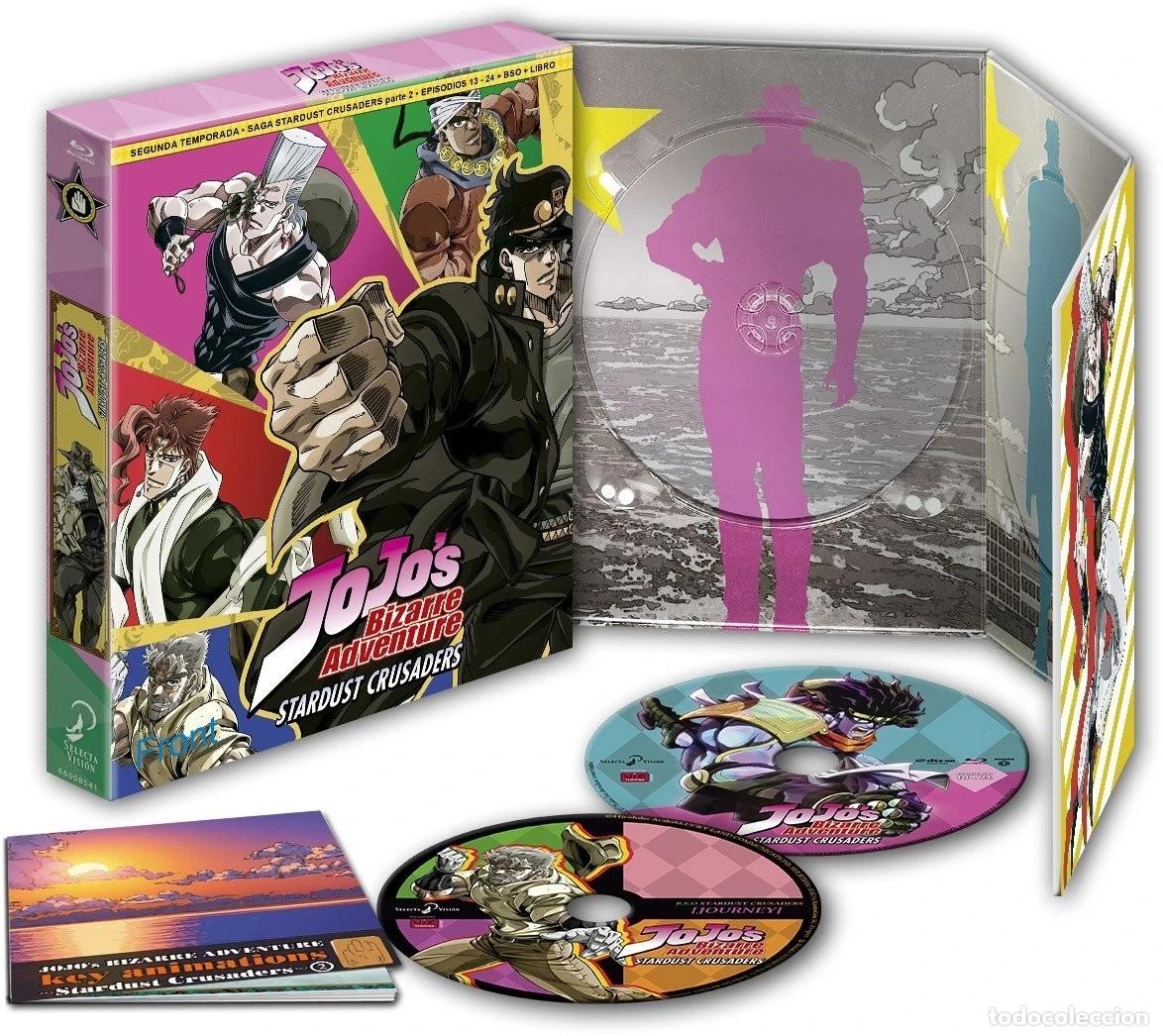 Kino: Jojo&iquest;S Bizarre Adventure Stardust Crusaders Temporada 2 Parte 2 Episodios 13 A 24 Blu-Ray Edici&oacute;n Co