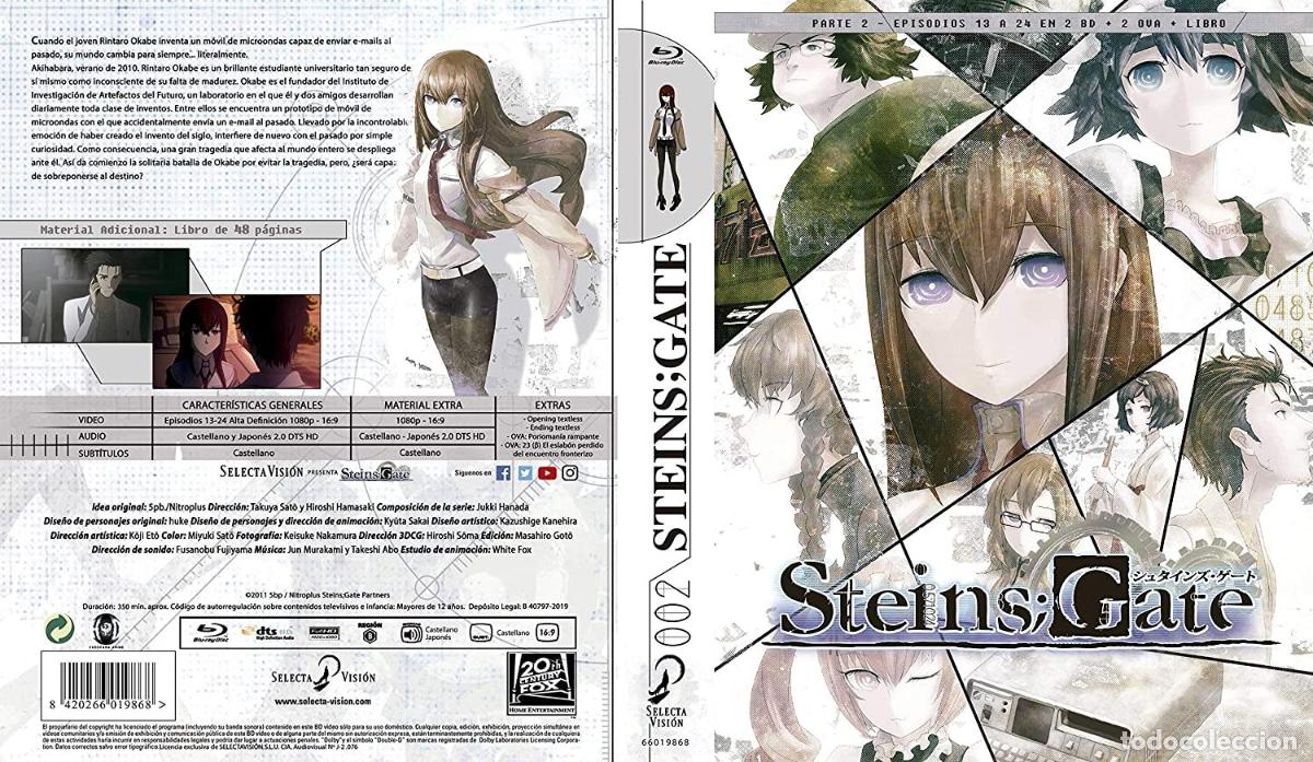 Kino: Steins Gate Episodios 13 A 24 (Parte 2) Blu-Ray Edici&oacute;n Coleccionistas [Blu-ray]