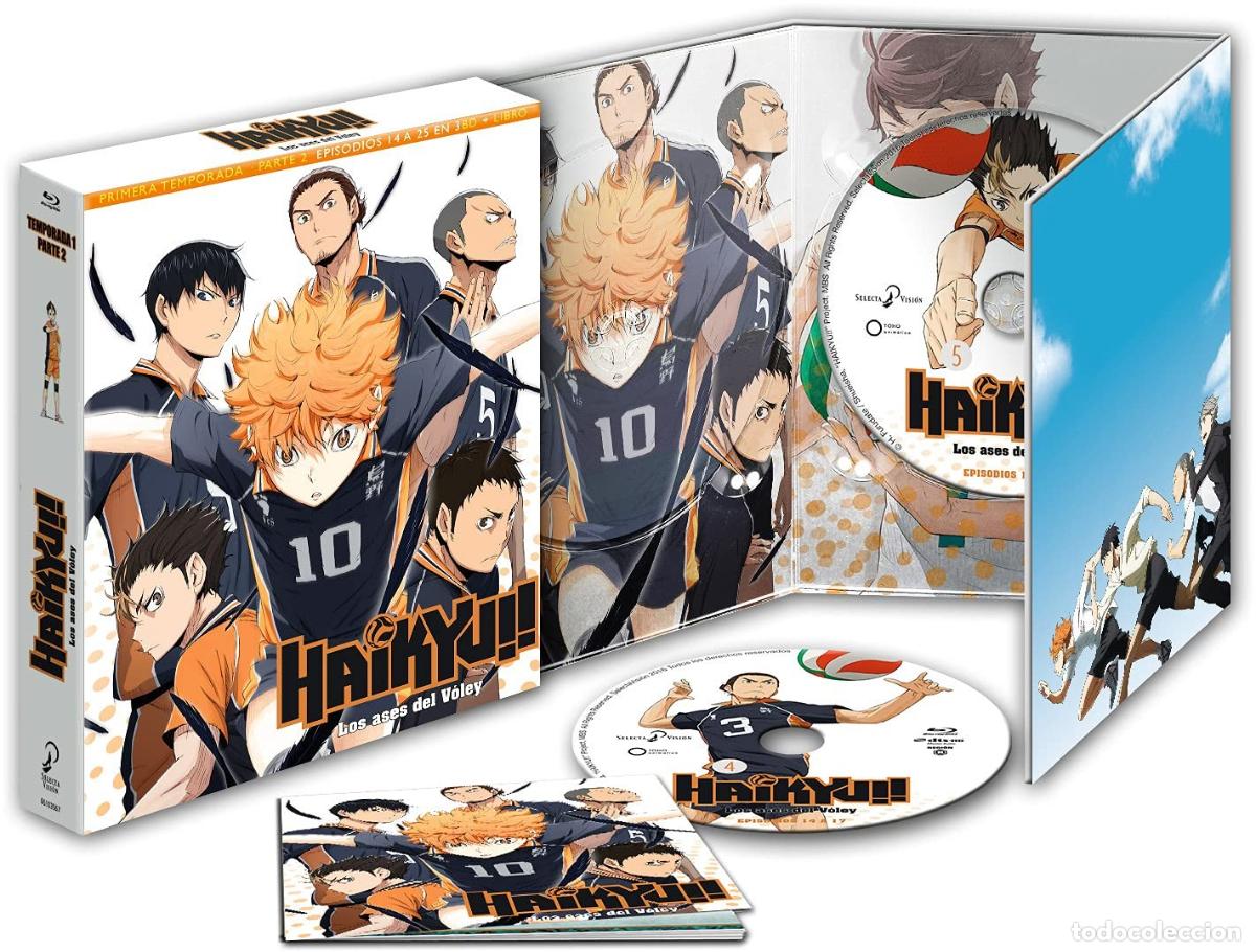 Cin&eacute;ma: Haikyu!! Los Ases Del Voley Temporada 1 Parte 2 Ep. 14 A 25. Blu-Ray Edici&oacute;n Coleccionistas [Blu-ray