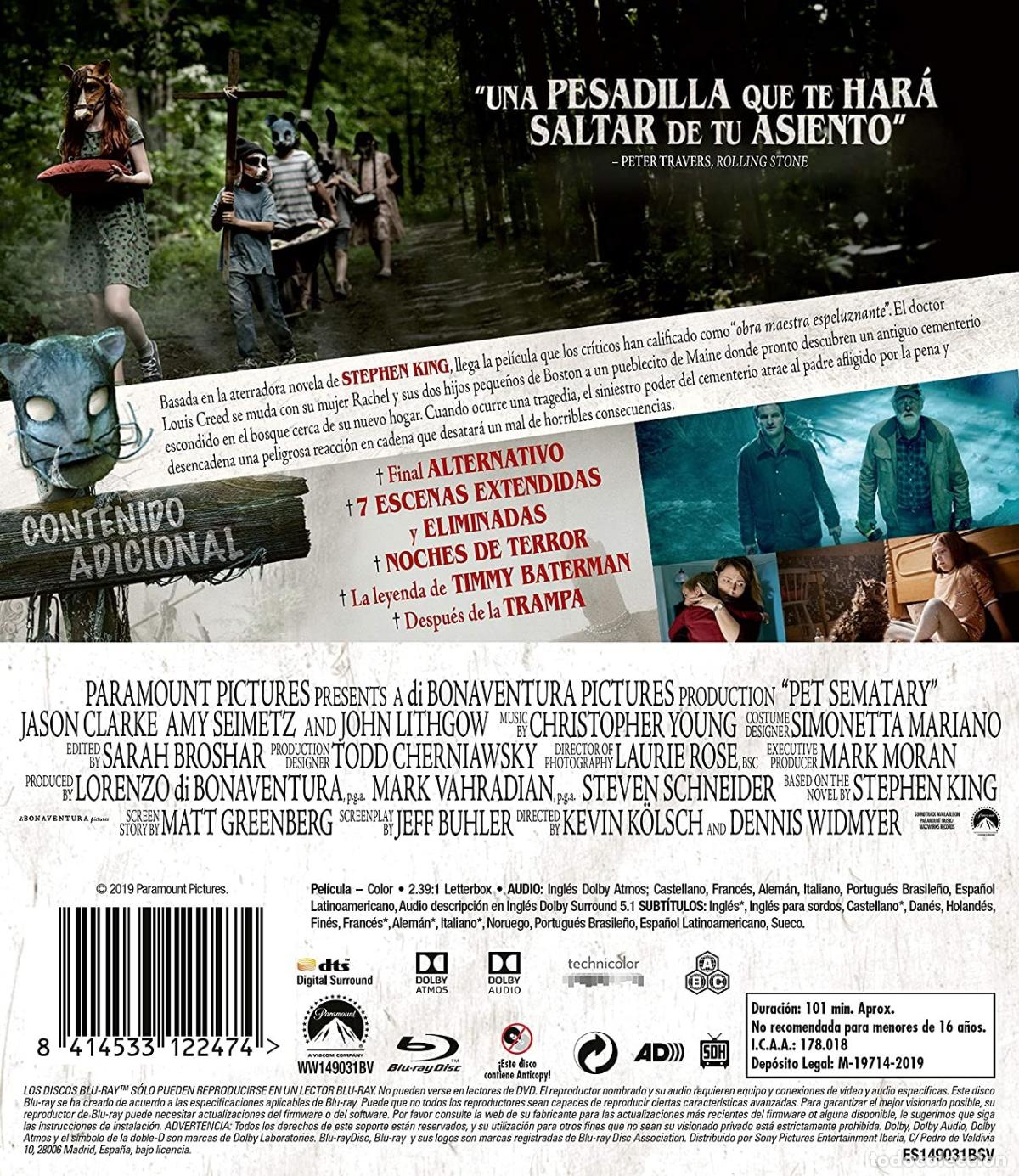Cine: Cementerio de Animales (BD) [Blu-ray] - Foto 2