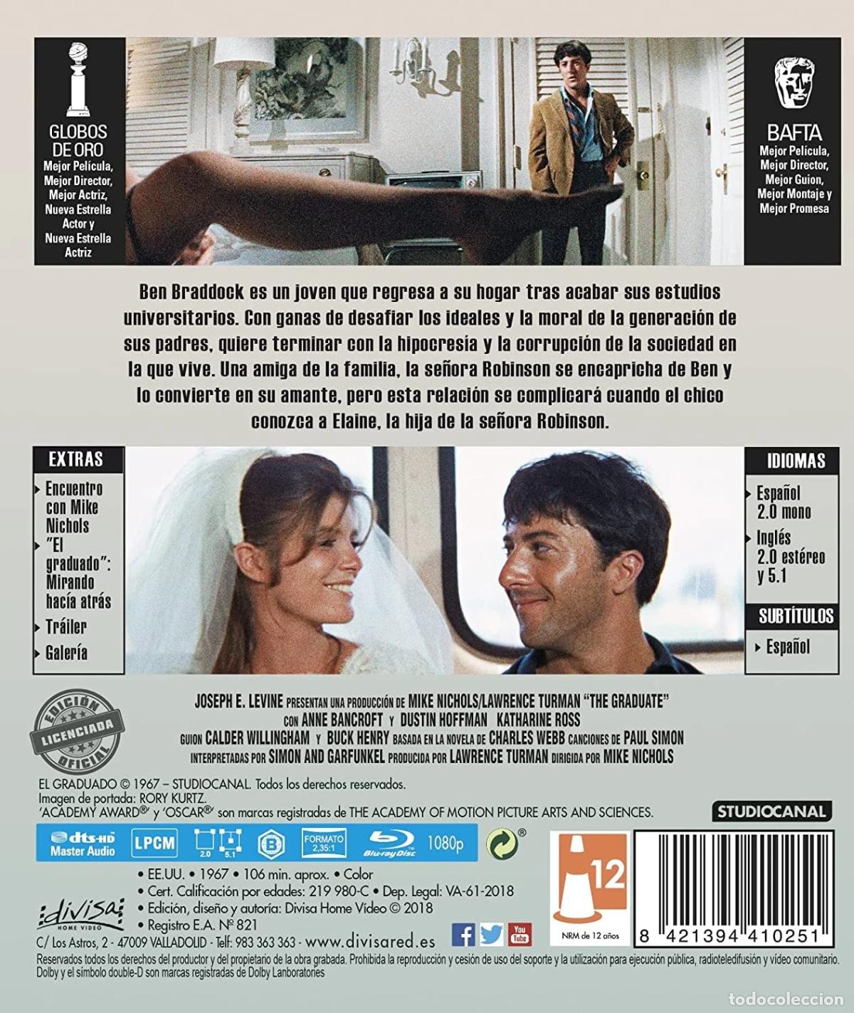 Cine: El graduado [Blu-ray] - Foto 2