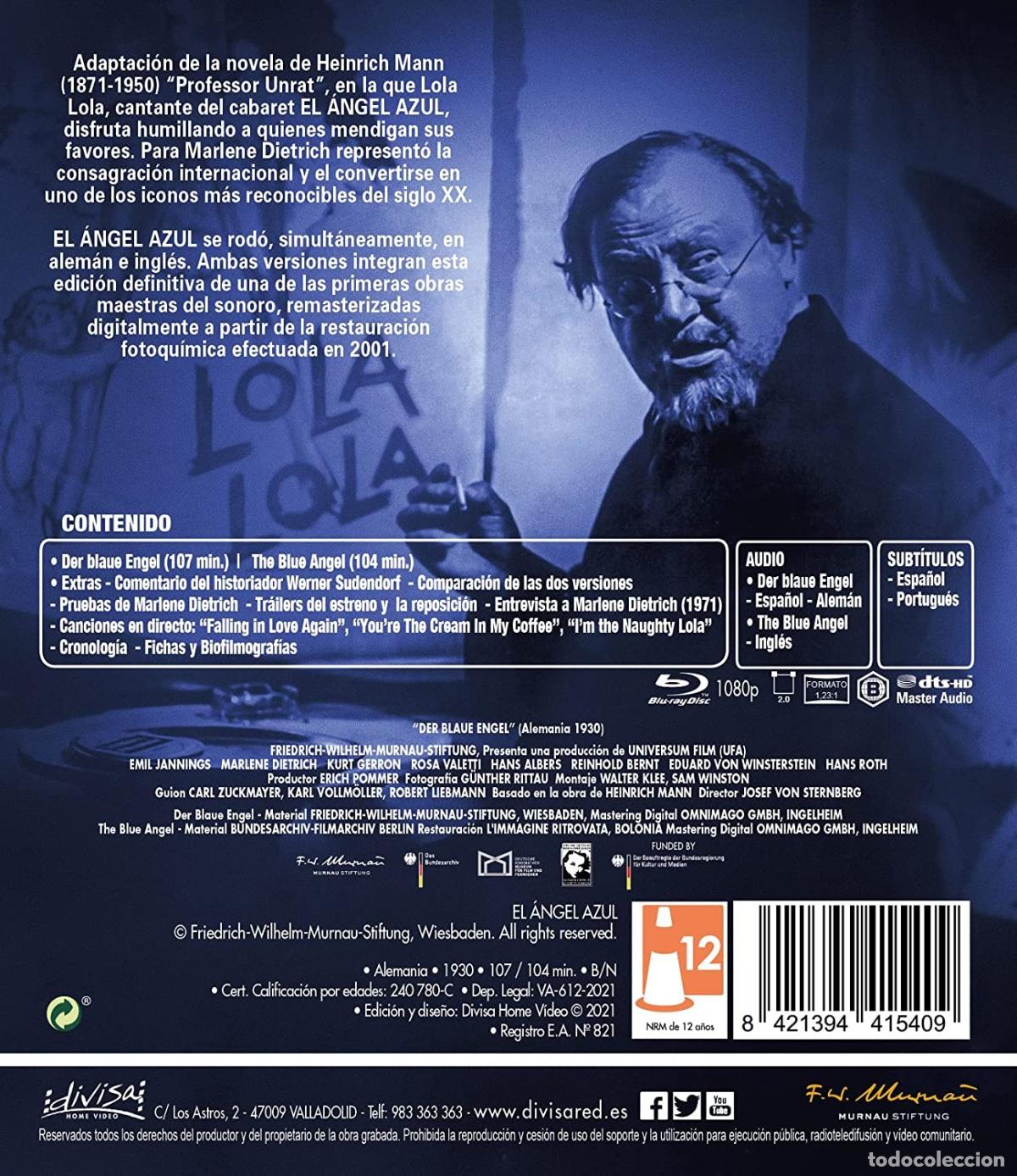 Cine: El &aacute;ngel azul - BD [Blu-ray] - Foto 2