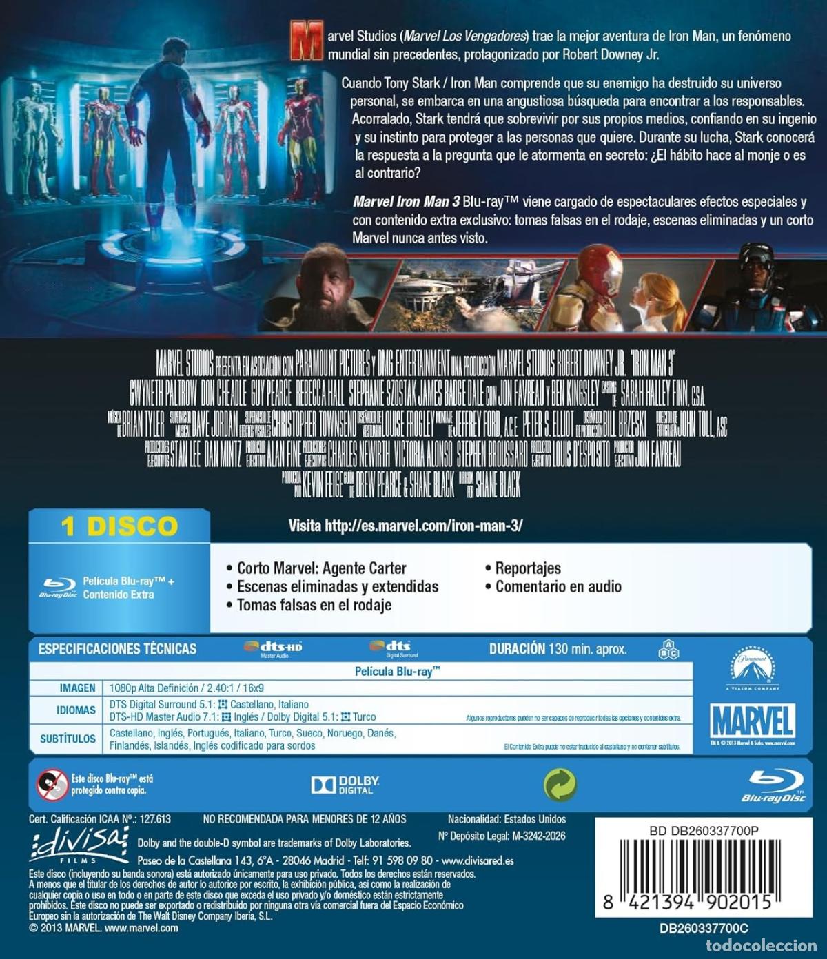 Cine: Iron Man 3 [Blu-ray] (2013) - Foto 2