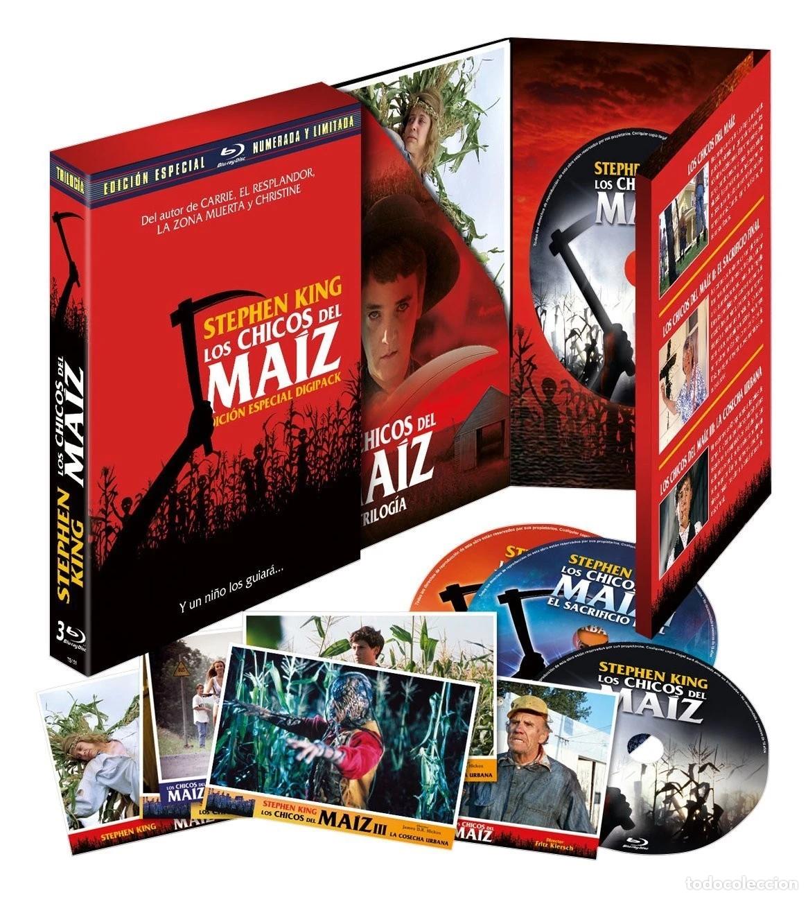 Cinema: Los Chicos del Maiz I-II y III Edici&oacute;n Digipack Lenticular Limitada y Numerada Coleccionista [Blu-ra