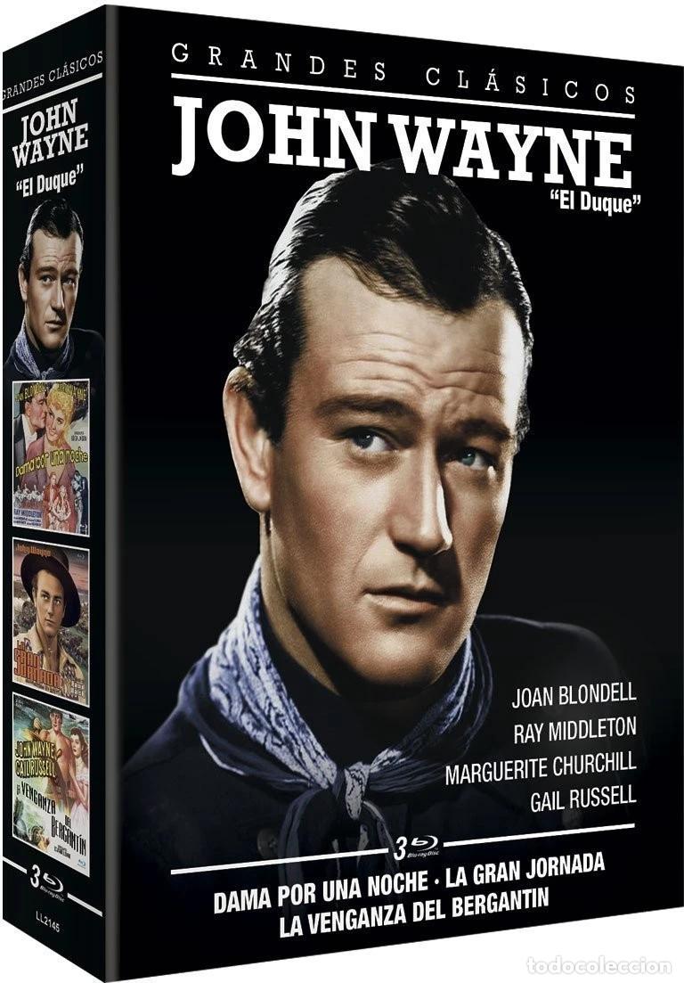 Cinema: &rdquo;John Wayne &rdquo;&rdquo;El Duque&rdquo;&rdquo; [Blu-ray] Dama por una Noche + La Gran Jornada + La Verganza de Bergantin&rdquo;