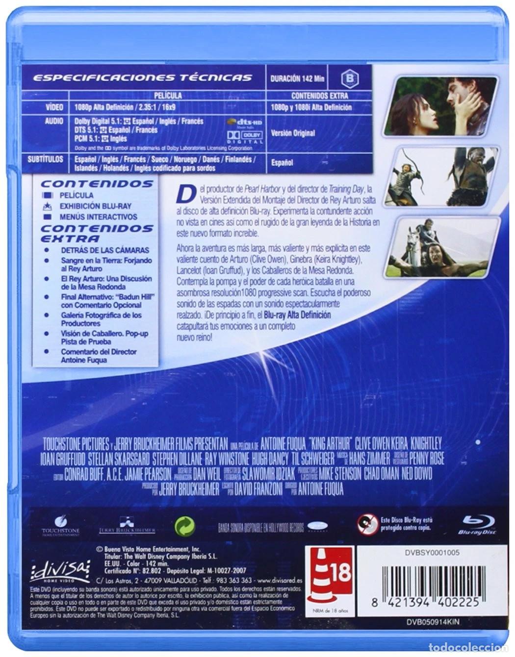 Cine: EL REY ARTURO (VERSI&Oacute;N EXTENDIDA) (BLU-RAY) - Foto 2