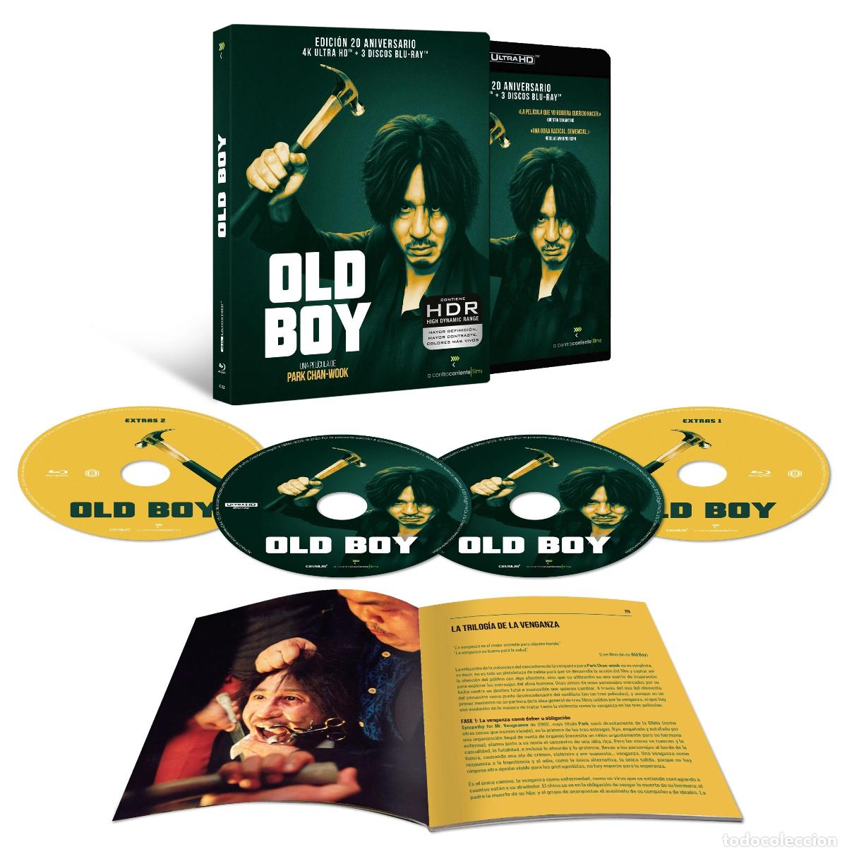 Cinema: Old Boy (4 discos) [4K UHD, Blu Ray, Libro] (2003) Oldeuboi