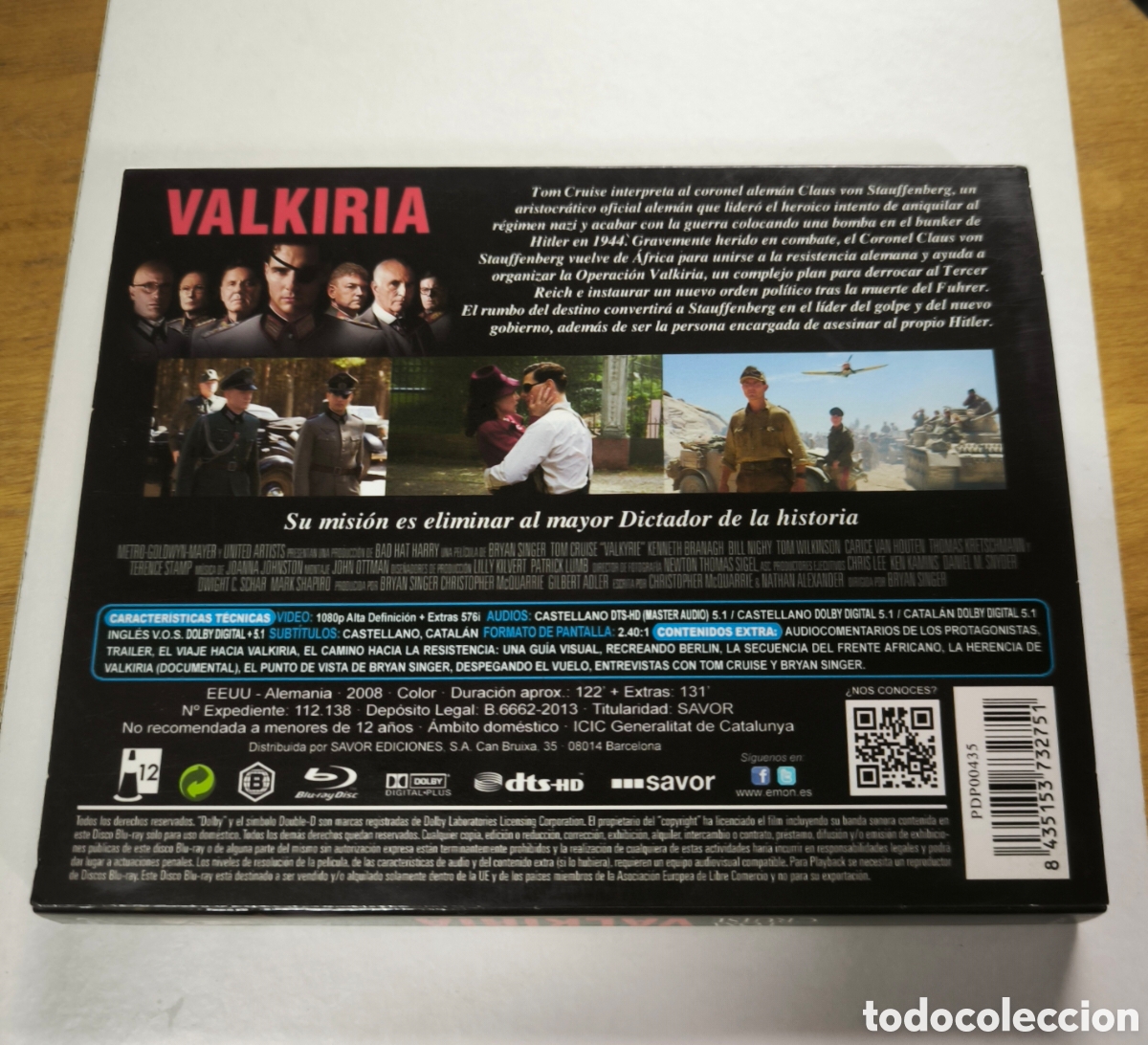 Cine: Valkiria (Blu-Ray) Edici&oacute;n Horizontal - Foto 2