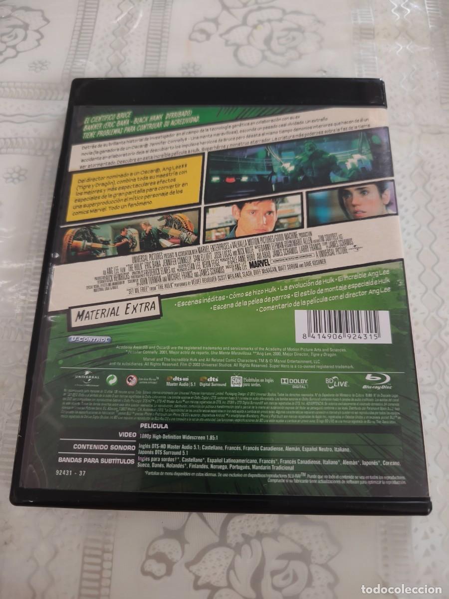 Cine: BLU RAY - HULK - EDICI&Oacute;N LIMITADA - ERIC BANA - LEER CONDICIONES DE VENTA - Foto 2