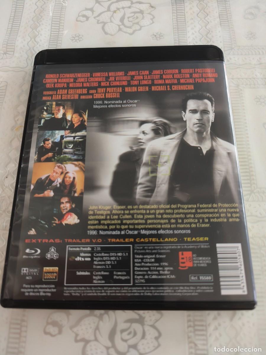 Cine: BLU RAY - ERASER - ARNOLD SCHWARZENEGGER - LEER CONDICIONES DE VENTA - Foto 2