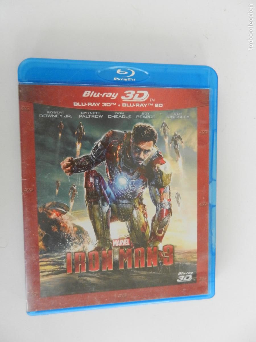 Cine: LOS VENGADORES - IRON MAN 3 - MARVEL - BLU- RAY - 2 DVD - 2013