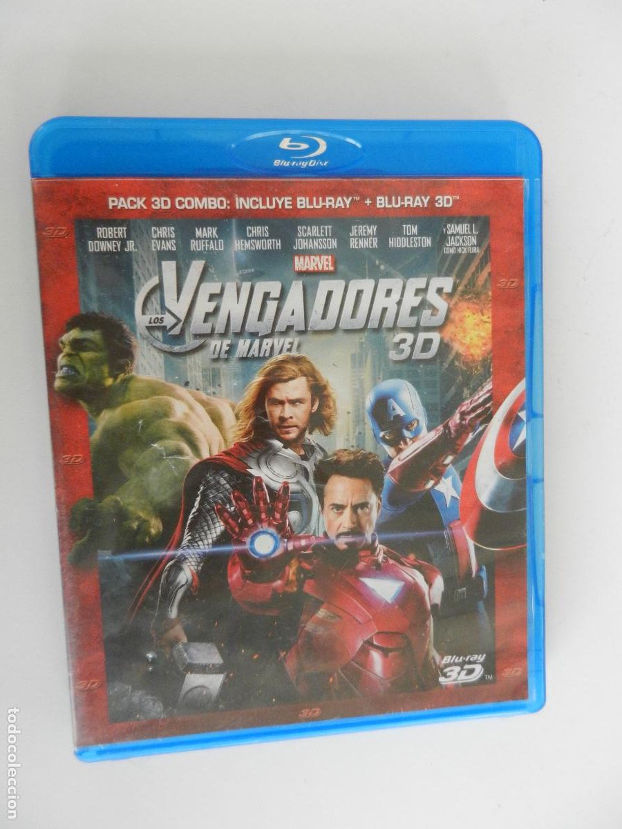 Cine: LOS VENGADORES DE MARVEL - 3D - BLU-RAY - 2 DVD -2012