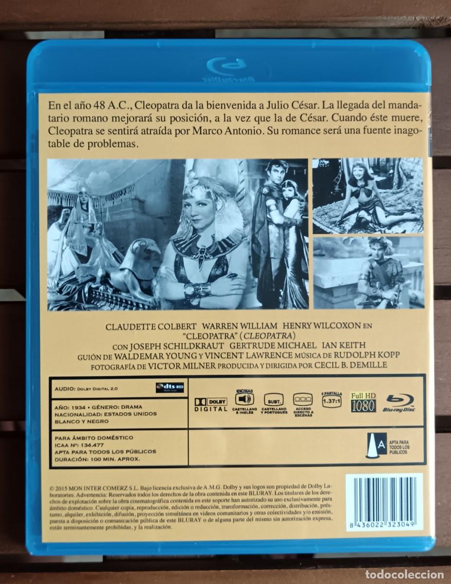 Cine: Cleopatra. Cecil B DeMille. Blu-ray. - Foto 2