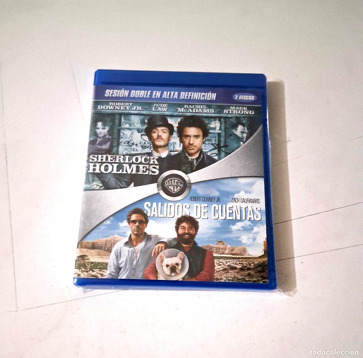 Cine: BLU-RAY &rdquo;SHERLOCK HOLMES / SALIDOS DE CUENTAS&rdquo; 2 DISCOS COMO NUEVO ROBERT DOWNEY
