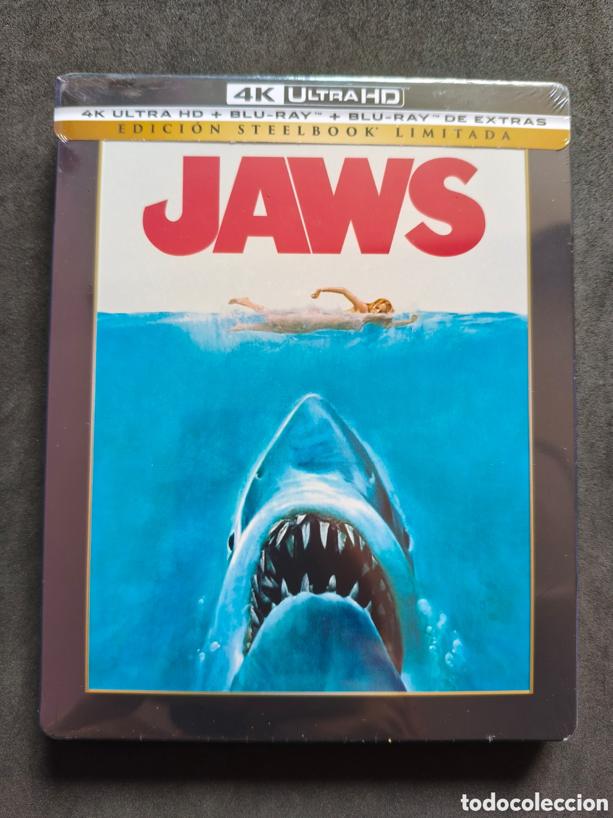 Cine: Jaws Tibur&oacute;n Steelbook 4K UHD Blu-ray