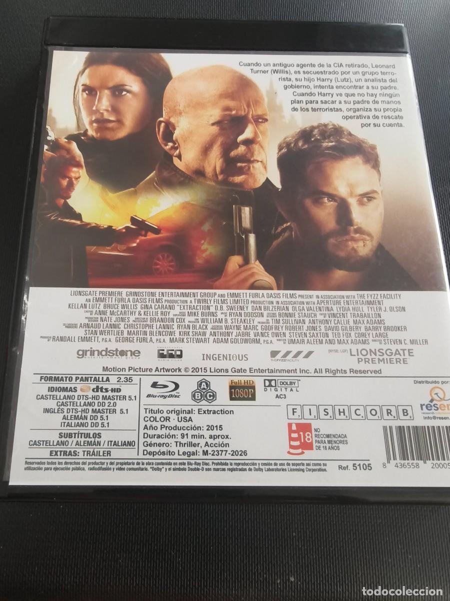 Cine: BLU RAY - EXTRACTION - BRUCE WILLIS - LEER CONDICIONES DE VENTA - Foto 2