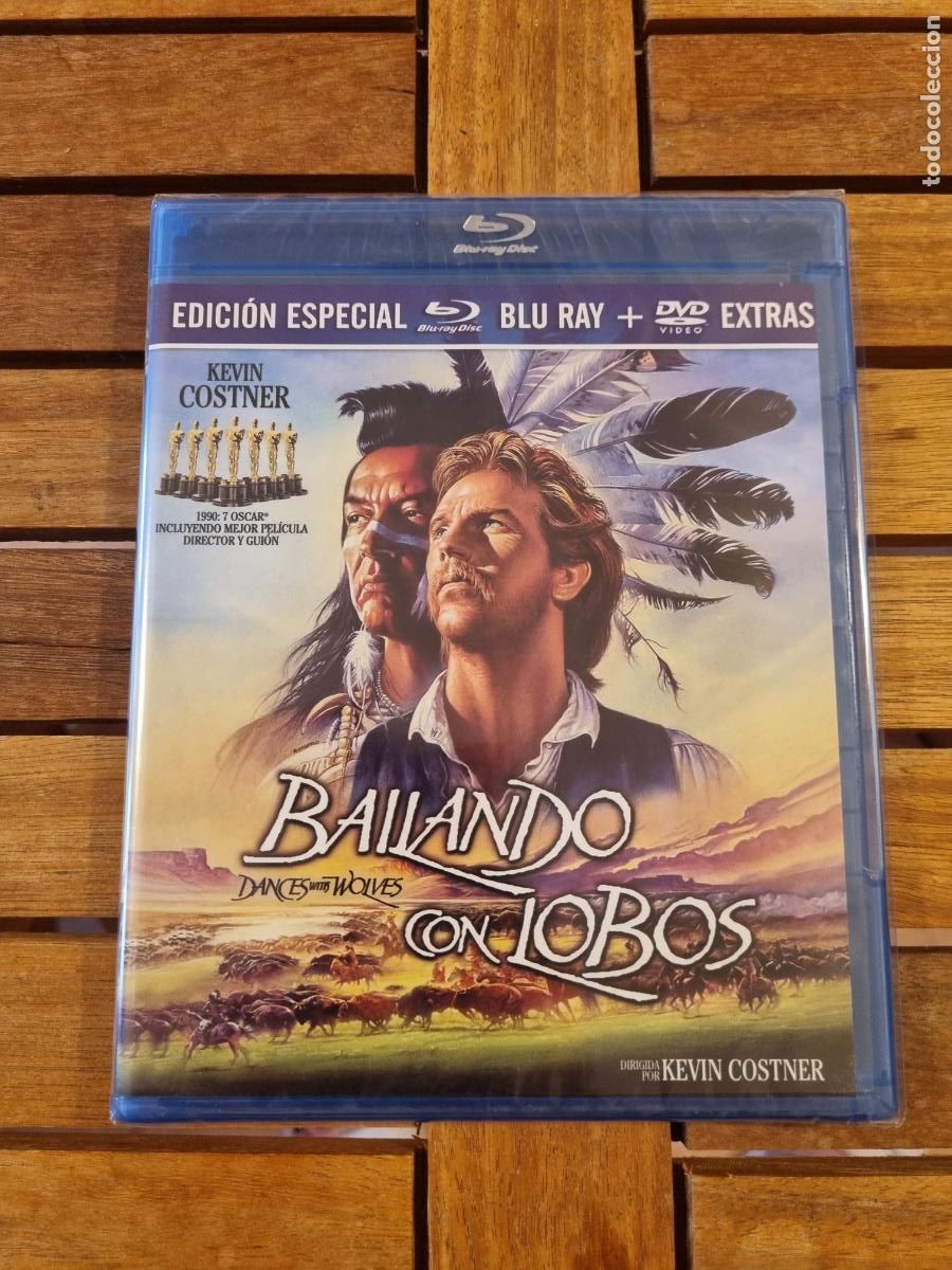 Cine: Bailando con lobos - Blu-ray nuevo - Dances with Wolves - Edici&oacute;n especial Blu-ray + DVD extras