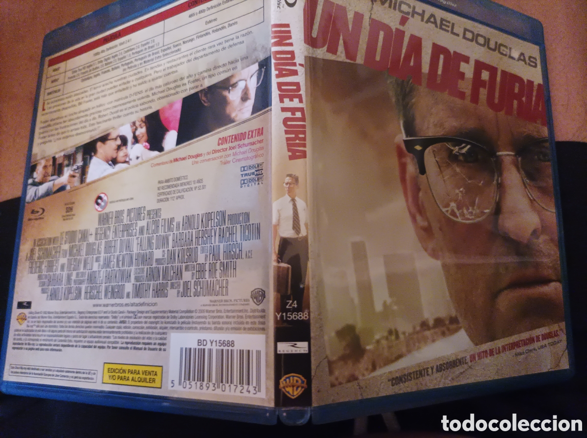 Cine: UN DIA DE FURIA MICHAEL DOUGLAS BLU RAY DISC ORIGINAL EDICI&Oacute;N ESPA&Ntilde;OLA