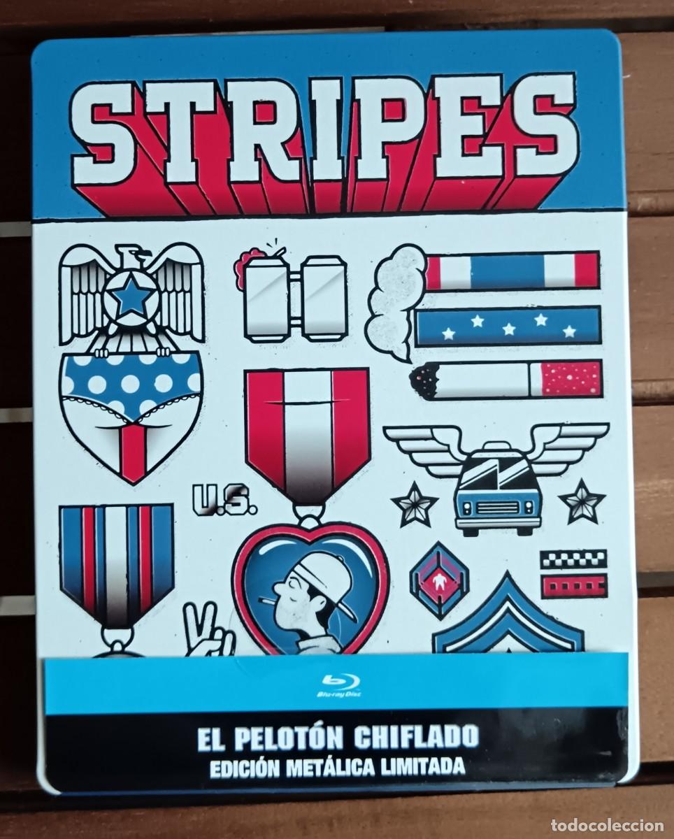 Cine: El pelot&oacute;n chiflado. Stripes. Edicion met&aacute;lica limitada. Blu-ray