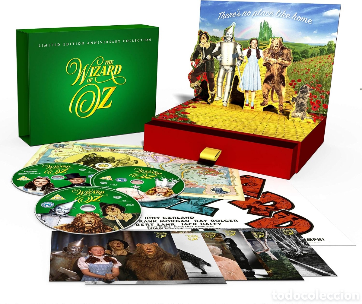 Cine: El Mago de Oz (Blu-ray 4K + 3D + Blu-ray + BSO) Coleccionista 80 Aniversario