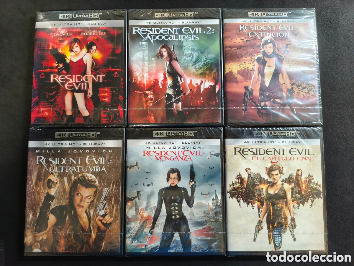 Cine: Saga Resident Evil 4K Blu-ray Precintadas