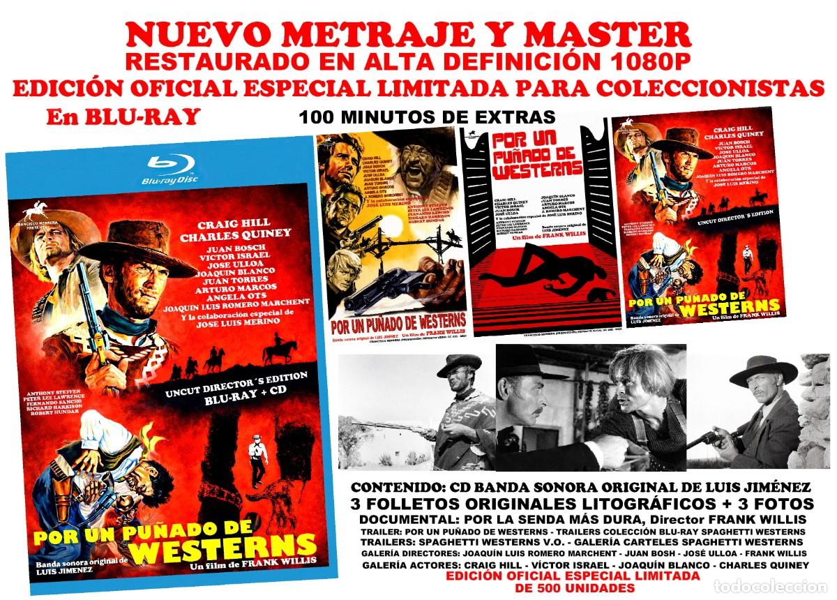 Cine: POR UN PU&Ntilde;ADO DE WESTERNS 2 DISCOS BLU-RAY CD BANDA SONORA PRECINTADO NOVEDAD EDICI&Oacute;N COLECCIONISTAS