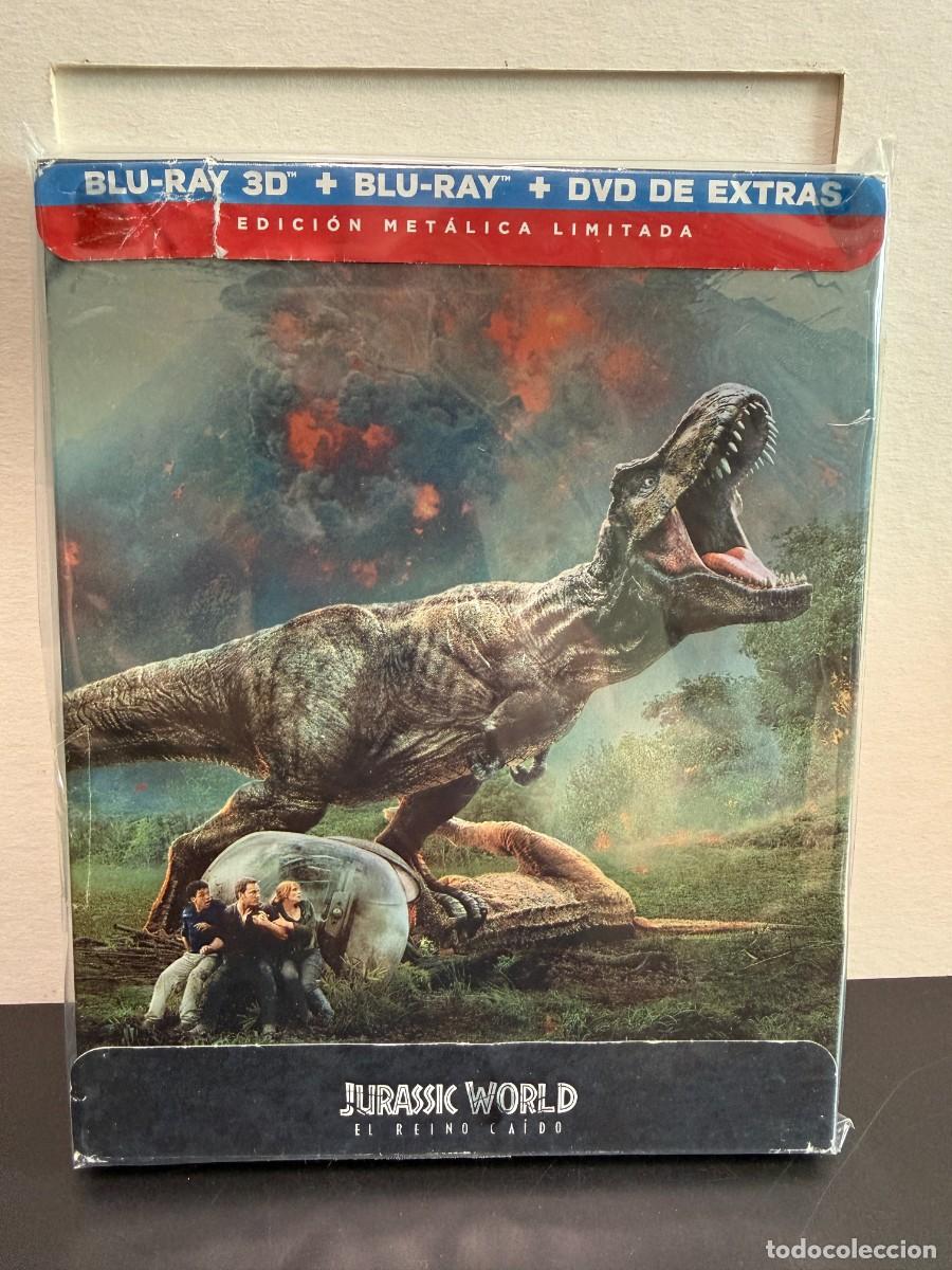 Cine: Jurassic World: El Reino Ca&iacute;do (Blu-ray 3D) Edici&oacute;n Met&aacute;lica