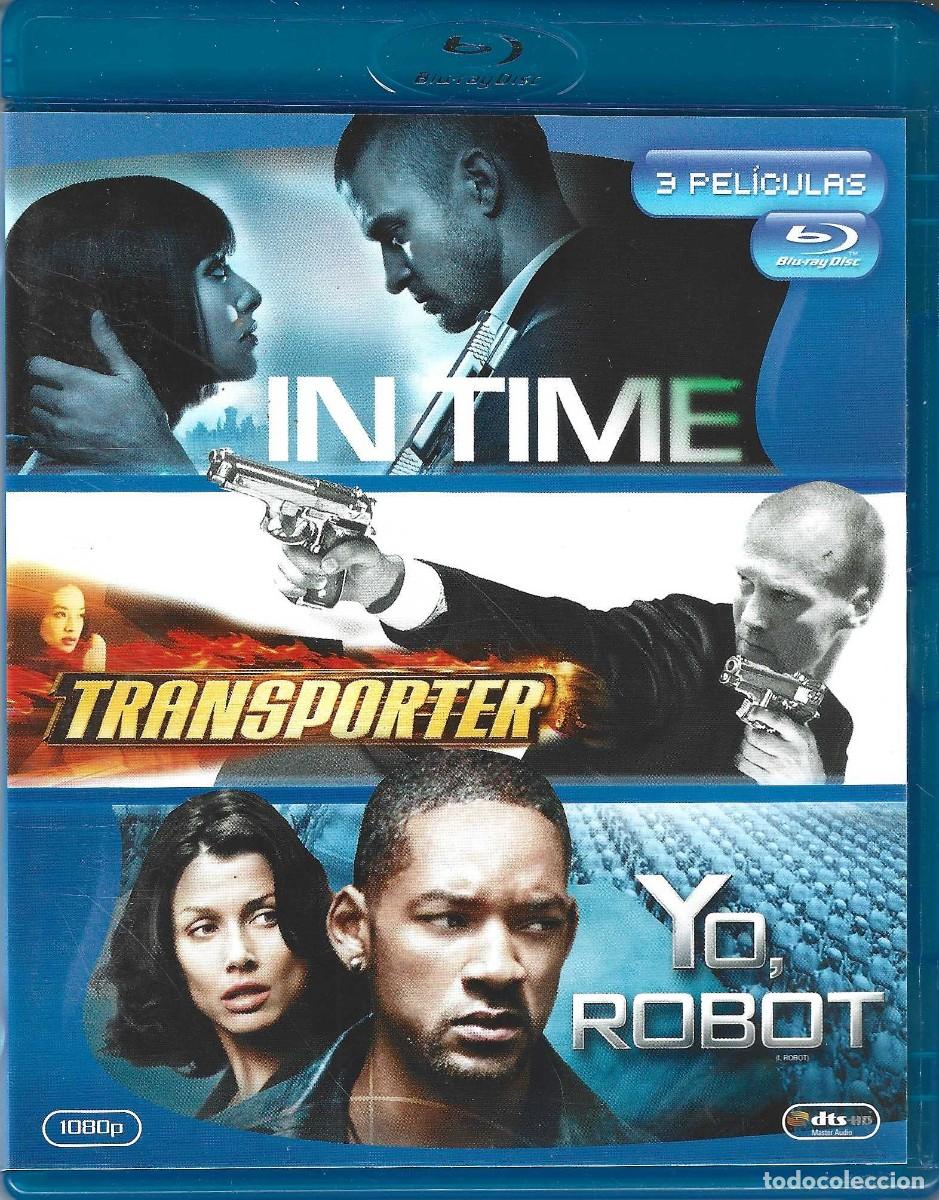 Cine: IN TIME/TRANSPORTER / YO, ROBOT ( 3 BLURAY)