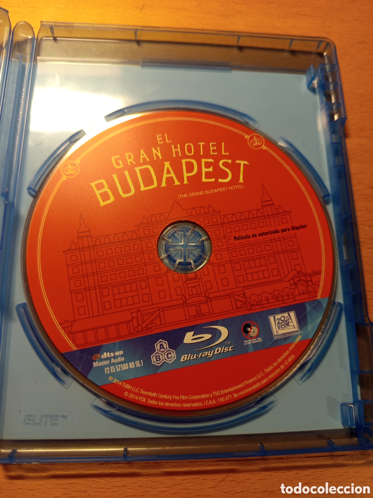 Cine: EL GRAN HOTEL BUDAPEST (BLU RAY DISC)