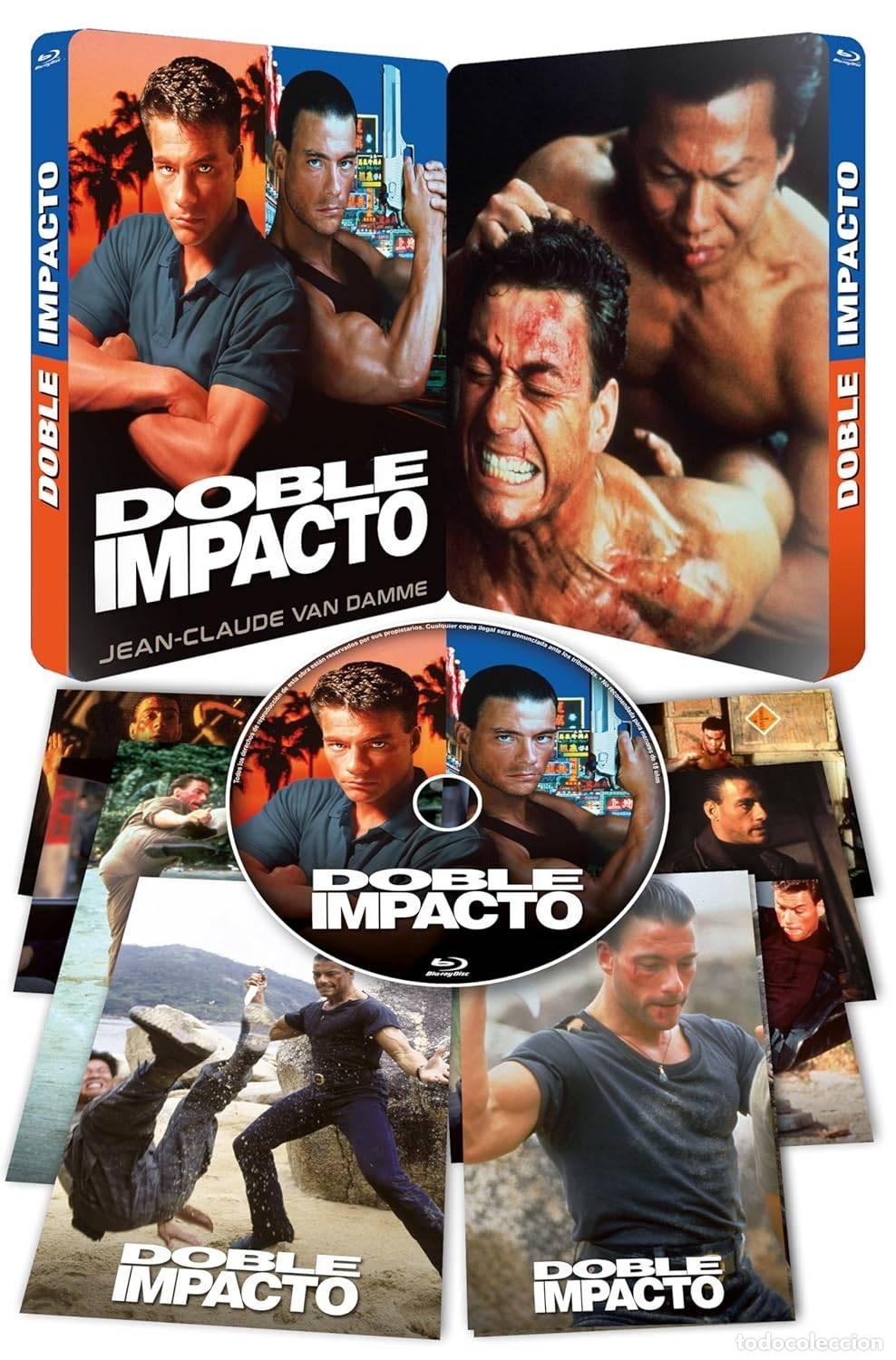 Cinema: Doble Impacto (Ed. Limitada Metalica + 8 postales) (Blu-ray) (Double Impact)
