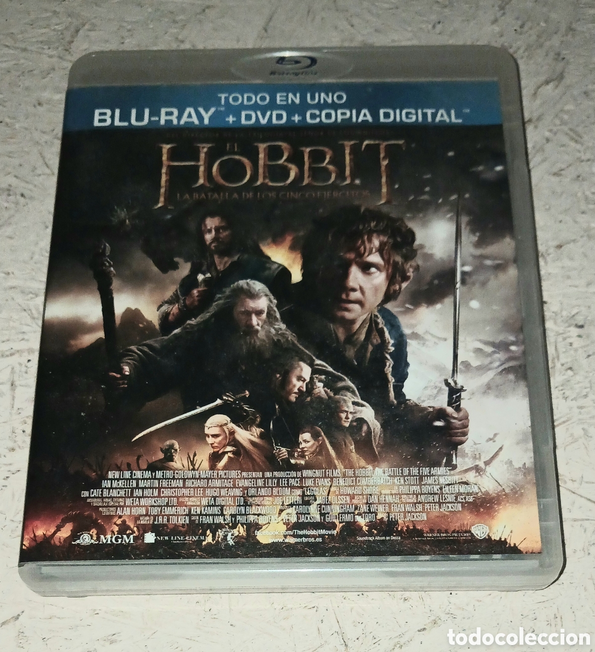 Cine: Blu-Ray + DVD El Hobbit: La Batalla de los Cinco Ej&eacute;rcitos, Peter Jackson, Ian McKellen Warner Bros