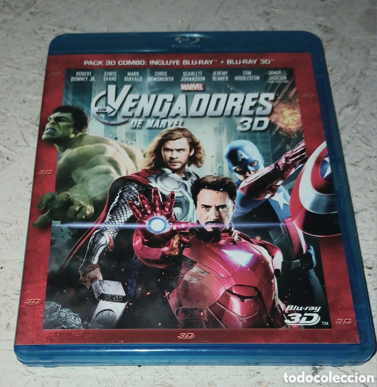Cine: Blu-Ray 3D + Blu-Ray Los Vengadores de Marvel (Pack 3D Combo) - Robert Downey Jr, Chris Evans. DVD
