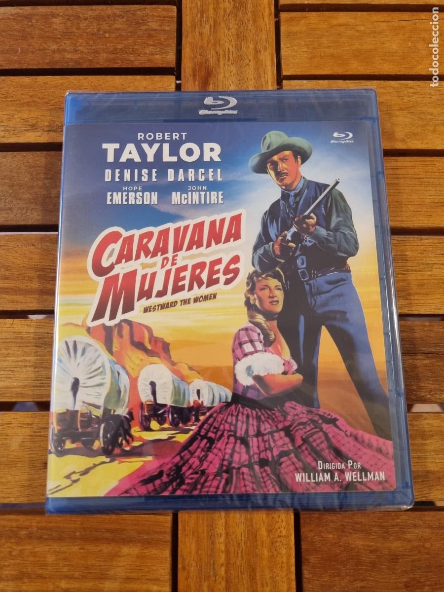 Cine: Caravana de mujeres - Blu-ray nuevo - Westward the women - Robert Taylor y Denise Darcel