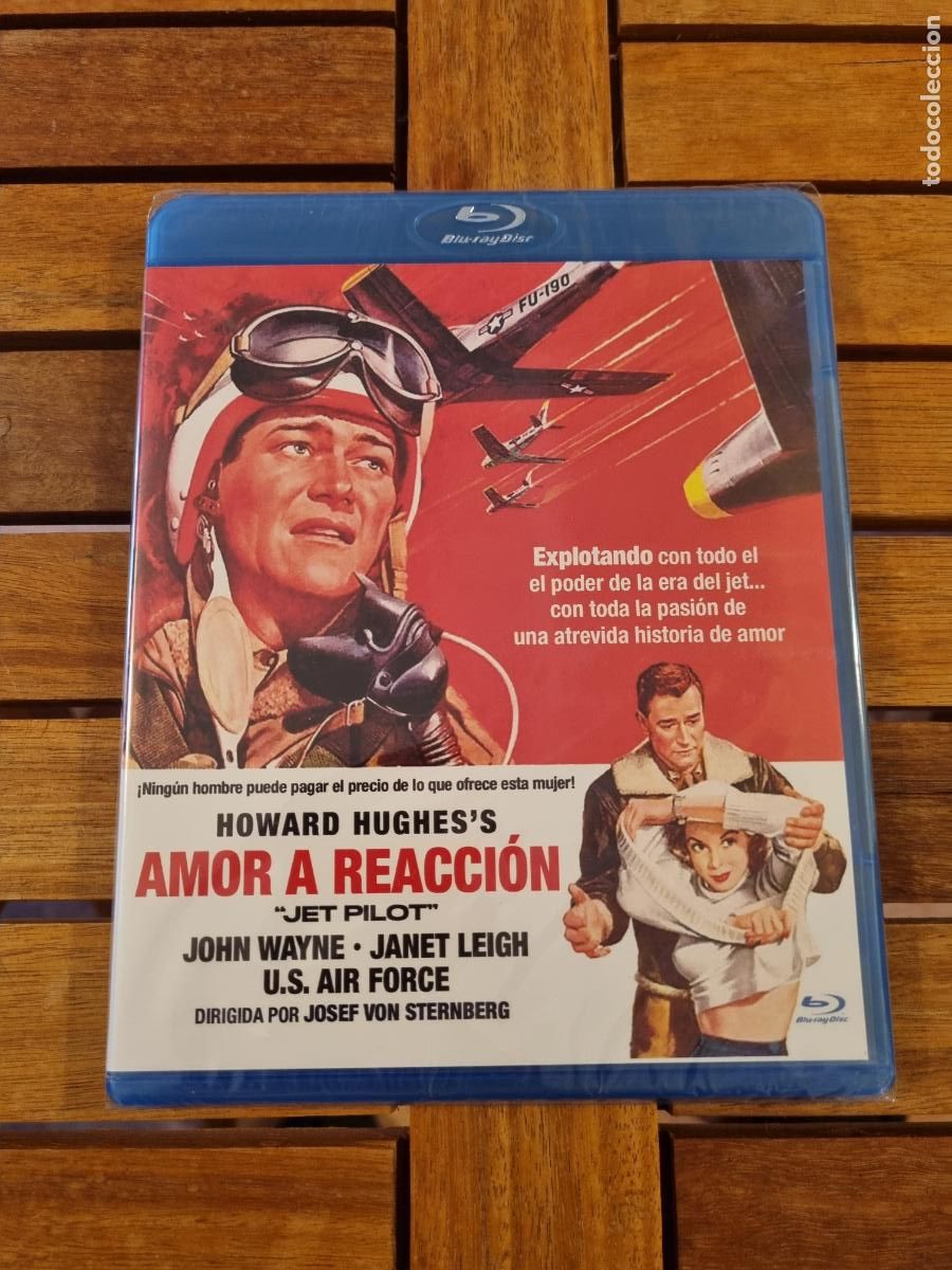 Cine: Amor a reacci&oacute;n - Blu-ray nuevo - Jet pilot - John Wayne y Janet Leigh