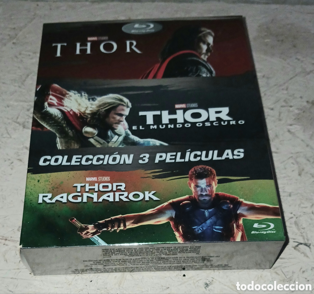 Cine: Blu-Ray Pack Trilog&iacute;a Thor, Colecci&oacute;n 3 Pel&iacute;culas (Thor + El Mundo Oscuro + Ragnarok) Marvel Studios