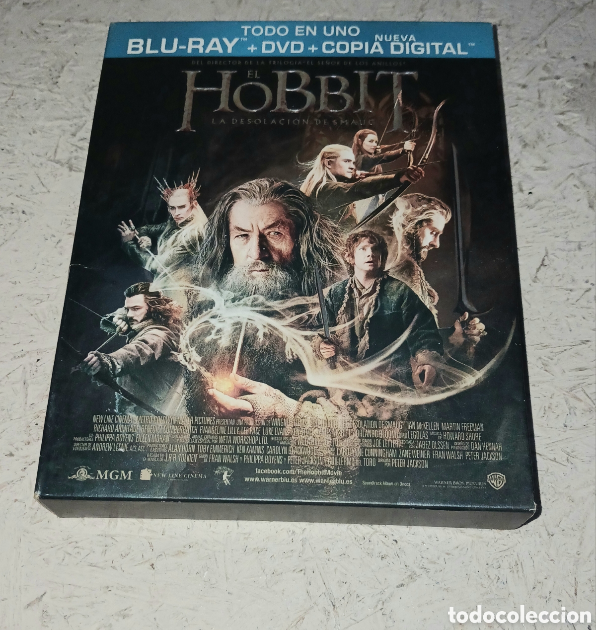 Cine: Blu-Ray + DVD El Hobbit: La Desolaci&oacute;n de Smaug - Edici&oacute;n Especial Combo + postales personajes
