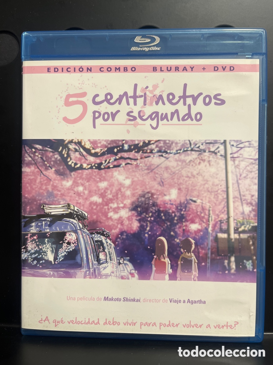 Cine: 5 CENT&Iacute;METROS POR SEGUNDO de MAKOTO SHINKAI EDICI&Oacute;N COMBO BLURAY & DVD ANIME 63&rsquo; ( 2007 )