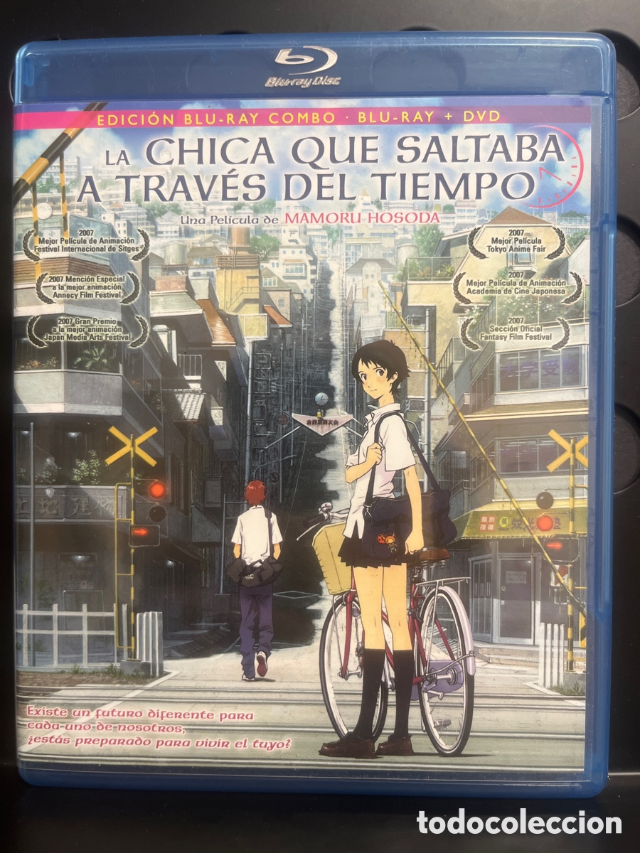 Cine: LA CHICA QUE SALTABA A TRAV&Eacute;S DEL TIEMPO de MAMORU HOSODA EDICI&Oacute;N COMBO BLU RAY DVD ANIME 2006/2011