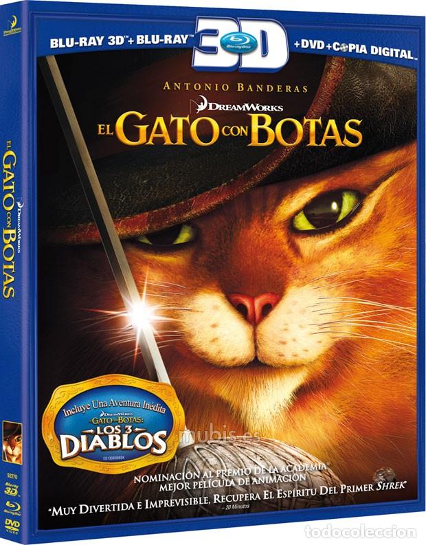 Cine: EL GATO CON BOTAS BLURAY 3D COMO NUEVO + COPIA DIGITAL Y UNICO EN TODOCOLECCION