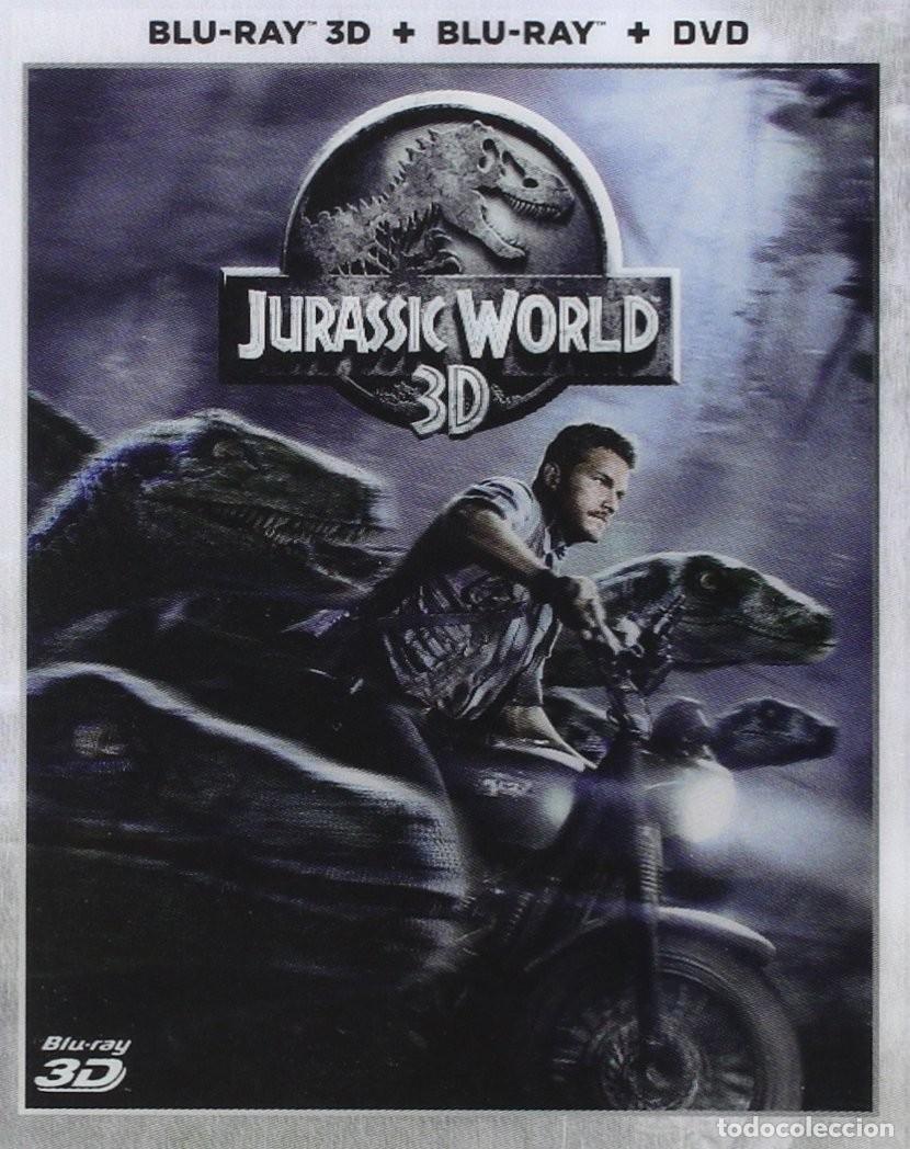 Cine: JURASSIC WORLD BLURAY 3D CON SOBREFUNDA DE PORTADA HOLOGRAFICA