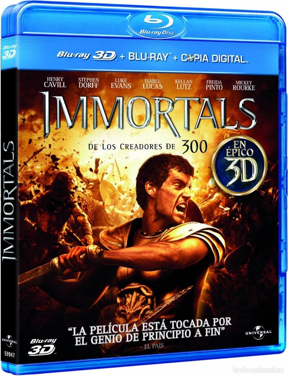 Cine: IMMORTALS BLURAY 3D + 2D + COPIA DIGITAL (3 DISCOS)