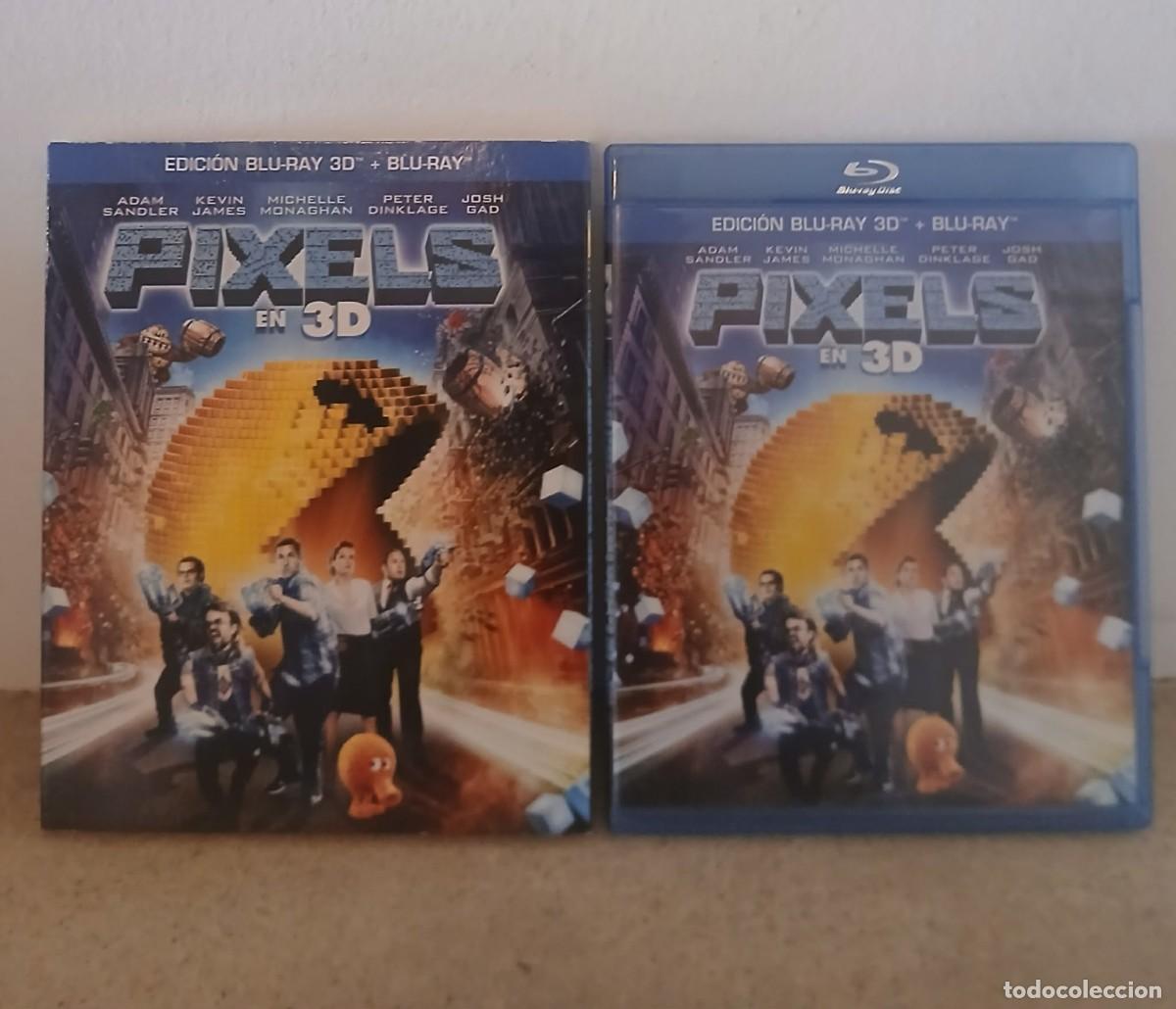Cine: PIXELS BLURAY 3D COMO NUEVO Y CON SOBREFUNDA