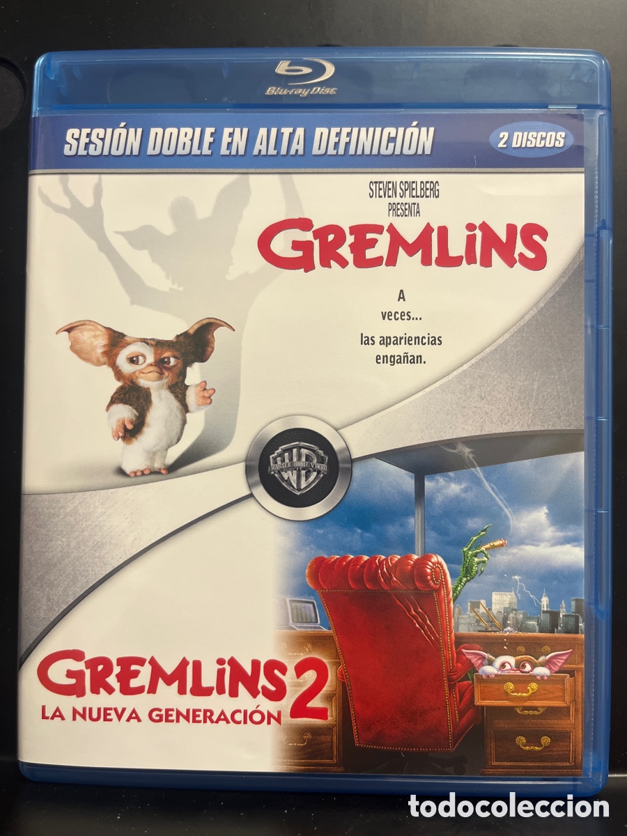 Cine: GREMLINS & GREMLINS 2 de STEVEN SPIELBERG SESI&Oacute;N DOBLE EN ALTA DEFINICI&Oacute;N 2 BLU RAY ( 1984/1990 )